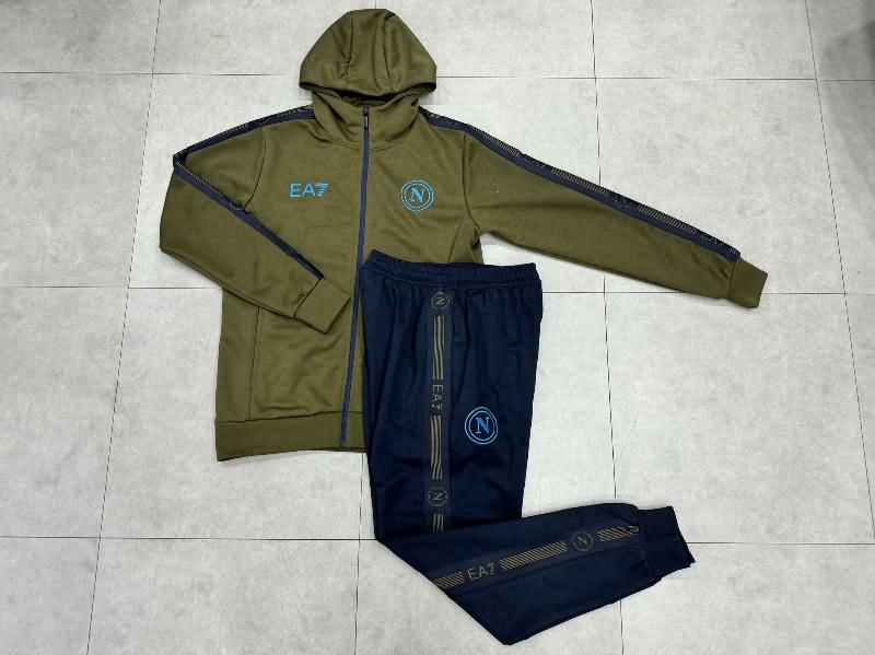 AAA Quality Napoli 24/25 Dark Green Soccer Tracksuit