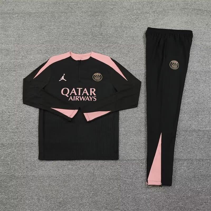 AAA Quality PSG 24/25 Black Soccer Tracksuit 03