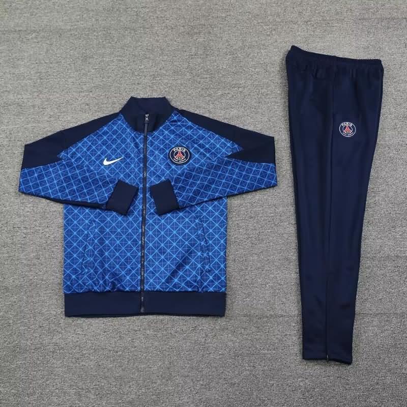 AAA Quality PSG 24/25 Blue Soccer Tracksuit 02