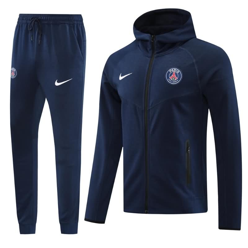 AAA Quality PSG 24/25 Dark Blue Soccer Tracksuit 03