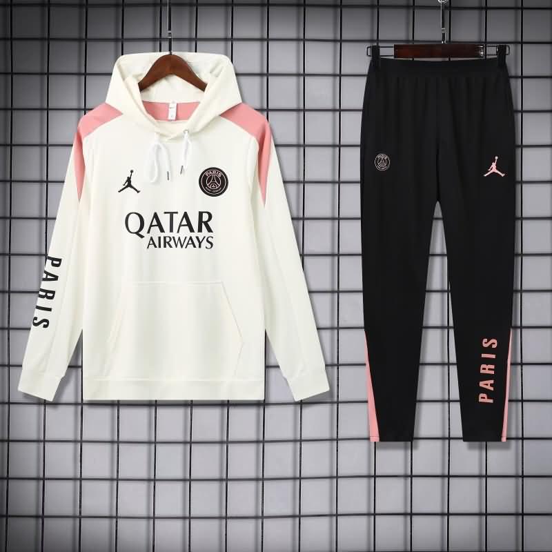 AAA Quality PSG 24/25 White Soccer Tracksuit 05