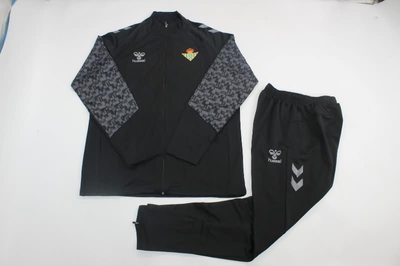 AAA Quality Real Betis 24/25 Black Soccer Tracksuit