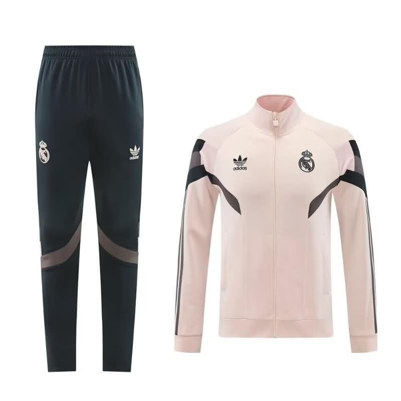 AAA Quality Real Madrid 24/25 Beige Soccer Tracksuit 03