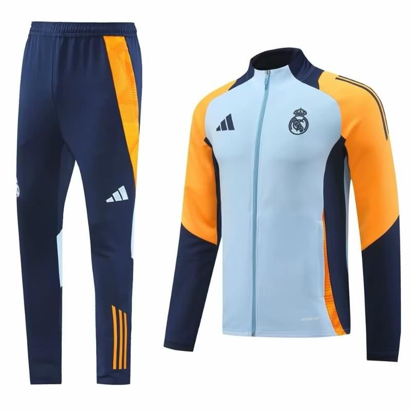 AAA Quality Real Madrid 24/25 Blue Soccer Tracksuit