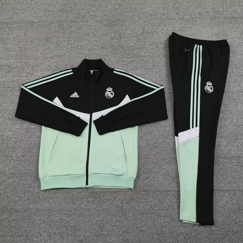 AAA Quality Real Madrid 24/25 Green Soccer Tracksuit