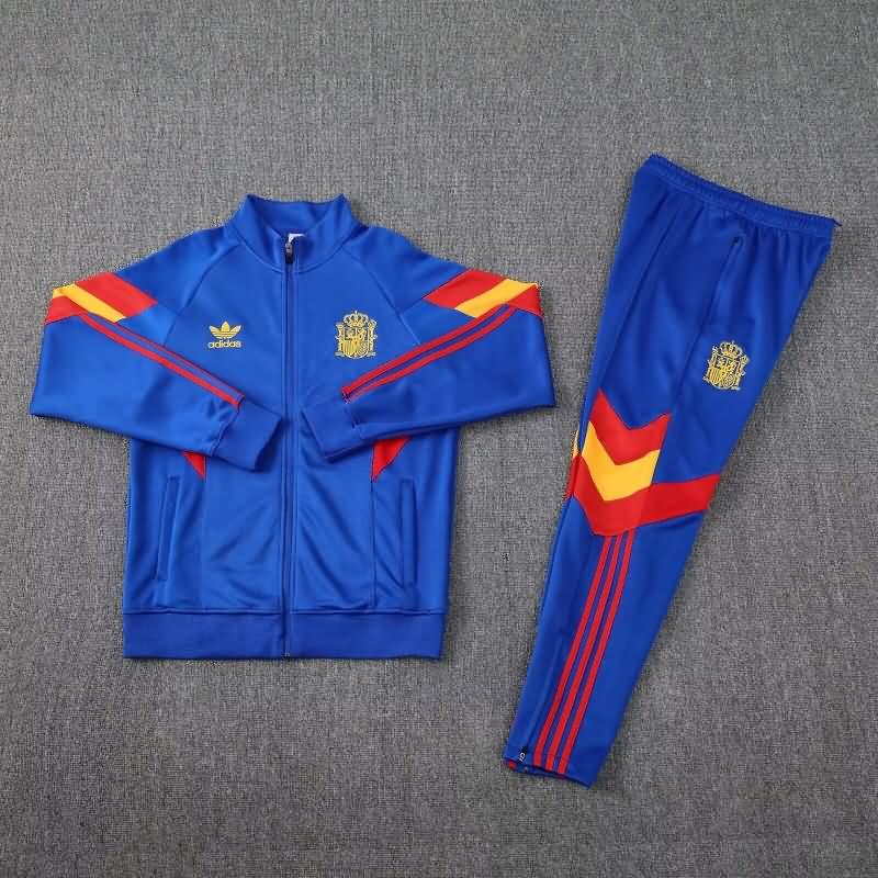 AAA Quality Spain 2024 Blue Soccer Tracksuit