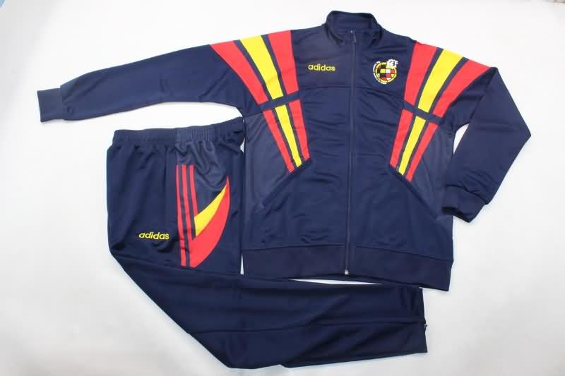 AAA Quality Spain 2024 Dark Blue Soccer Tracksuit 03