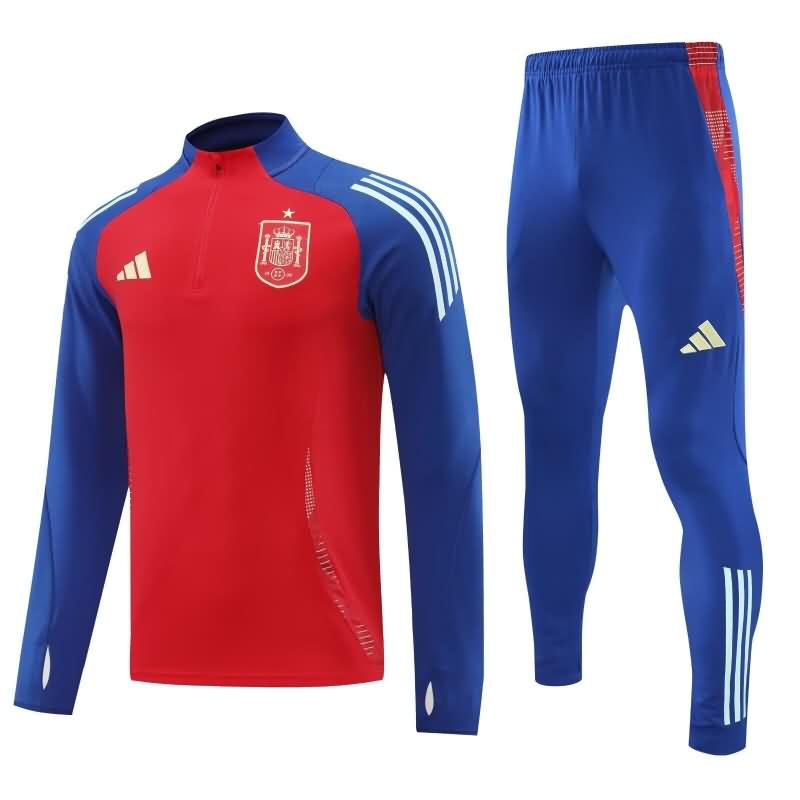 AAA Quality Spain 2024 Red Soccer Tracksuit