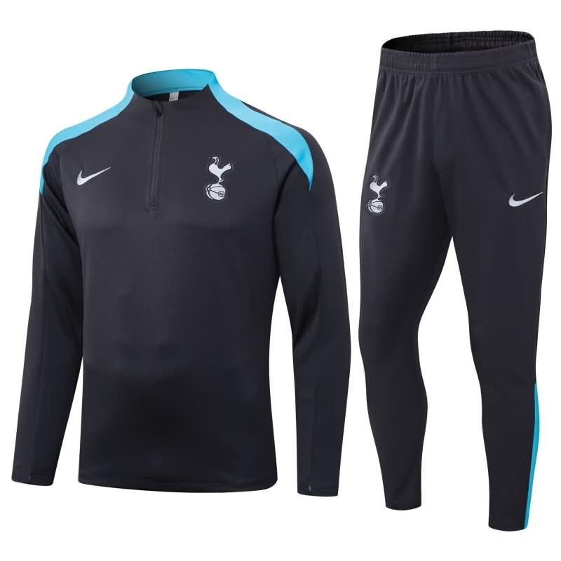 AAA Quality Tottenham 24/25 Black Soccer Tracksuit