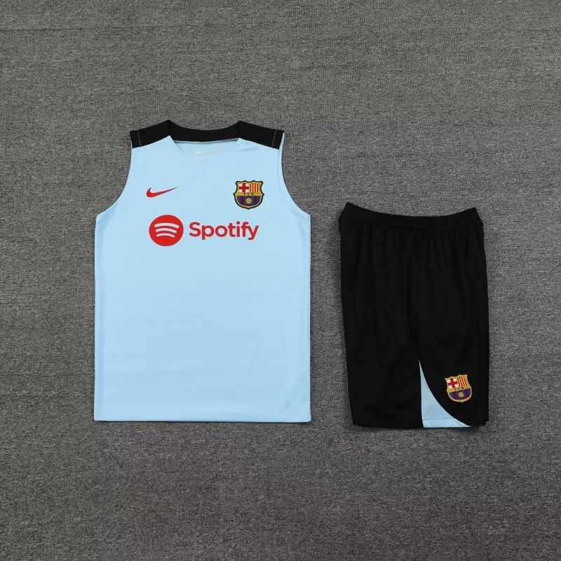 AAA Quality Barcelona 24/25 Light Blue Soccer Training Sets