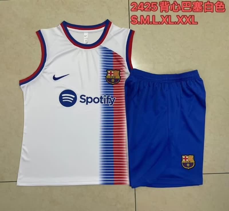 AAA Quality Barcelona 24/25 White Soccer Training Sets