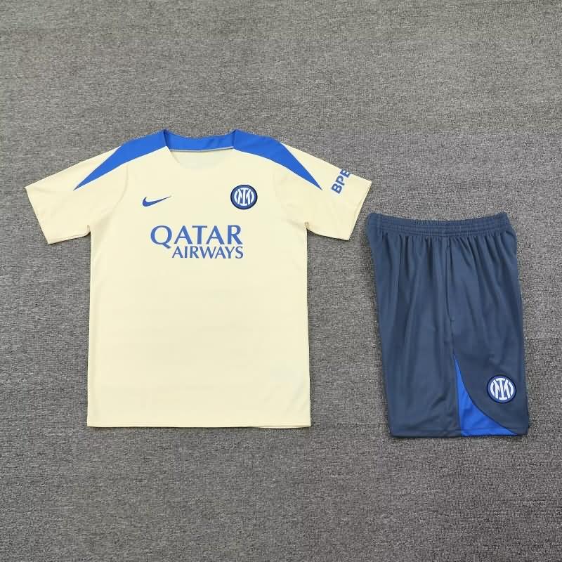 AAA Quality Inter Milan 24/25 Cream Soccer Training Sets