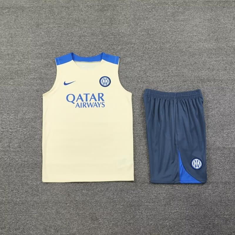 AAA Quality Inter Milan 24/25 Cream Soccer Training Sets 02