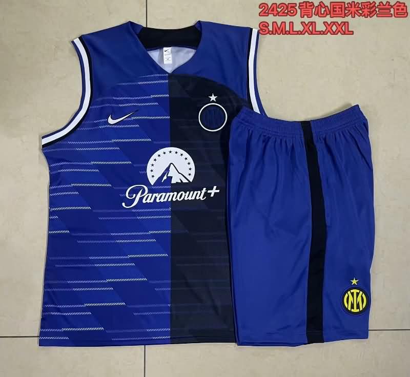 AAA Quality Inter Milan 24/25 Dark Blue Soccer Training Sets