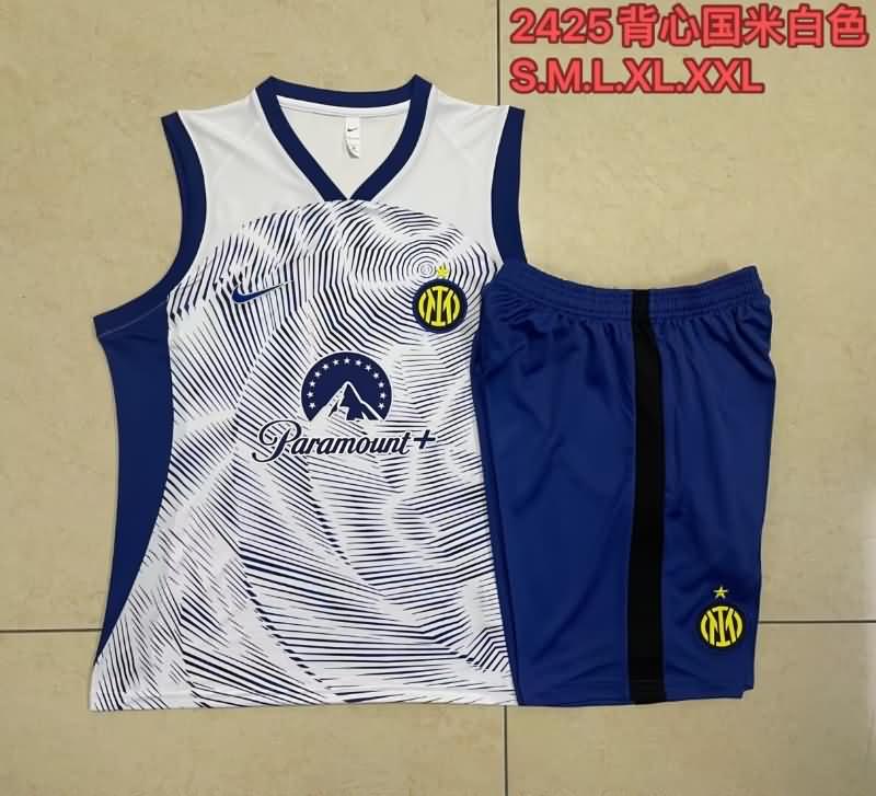 AAA Quality Inter Milan 24/25 White Soccer Training Sets