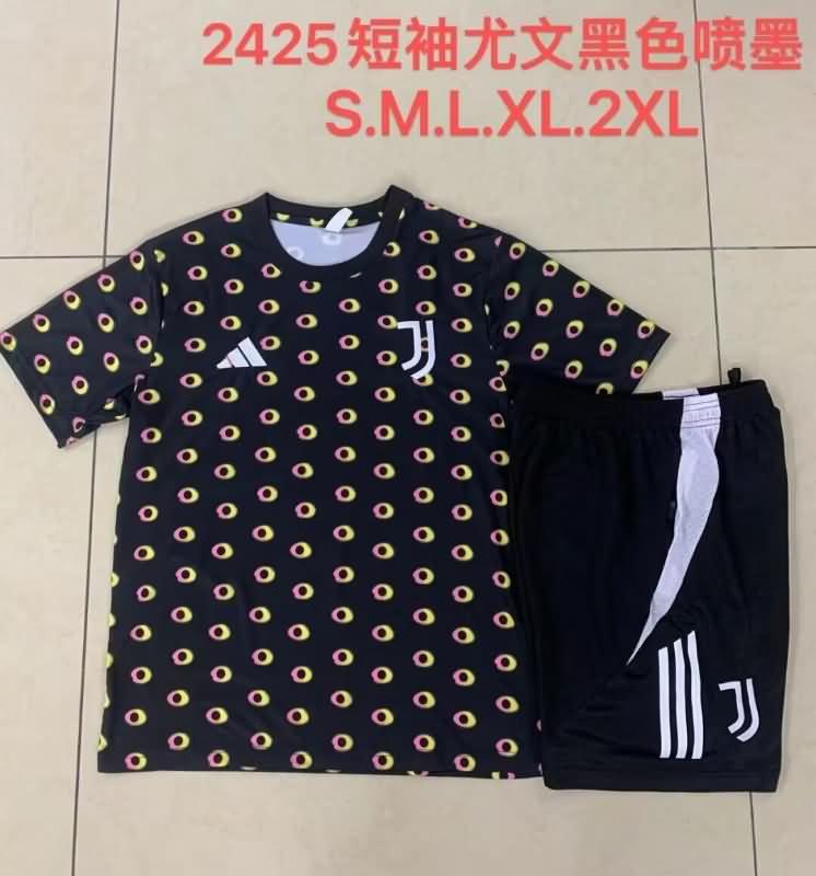 AAA Quality Juventus 24/25 Black Soccer Training Sets