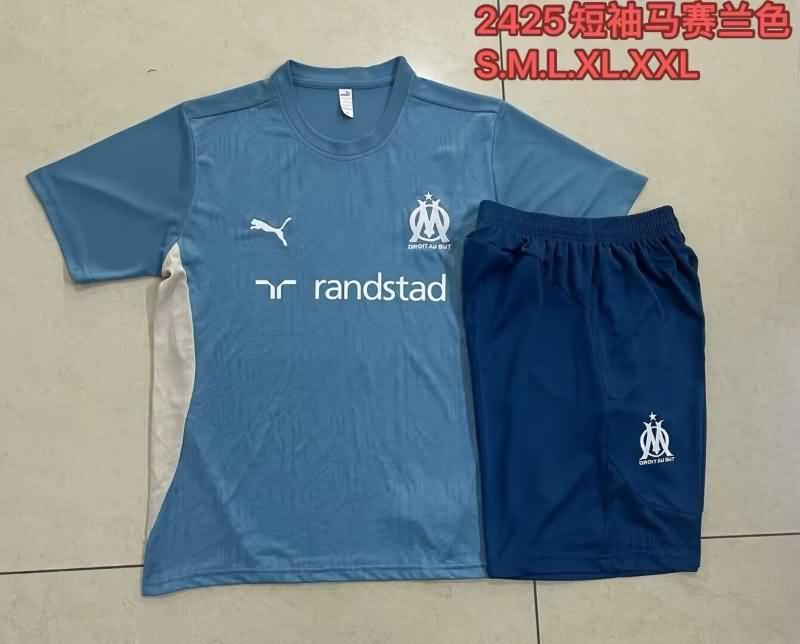 AAA Quality Marseilles 24/25 Blue Soccer Training Sets