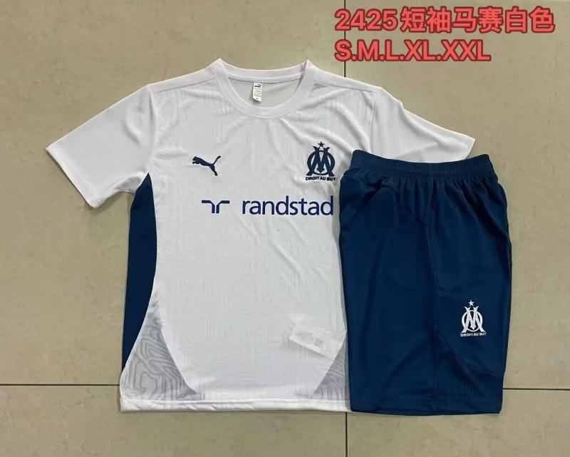 AAA Quality Marseilles 24/25 White Soccer Training Sets