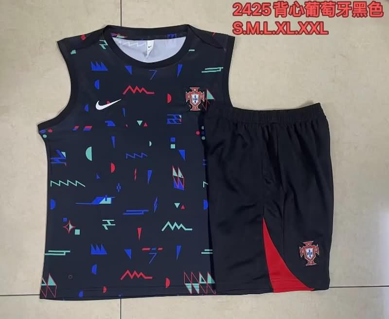 AAA Quality Portugal 24/25 Dark Blue Soccer Training Sets