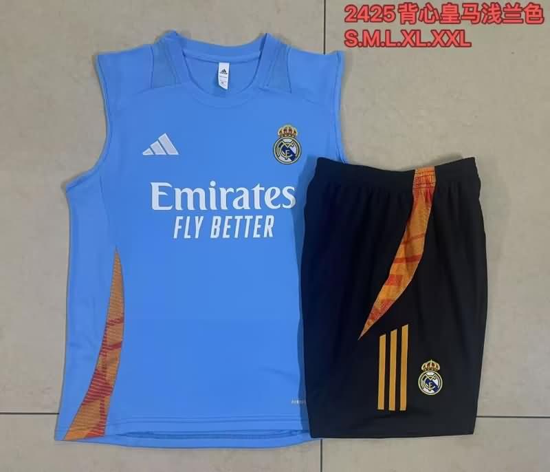 AAA Quality Real Madrid 24/25 Blue Soccer Training Sets 02