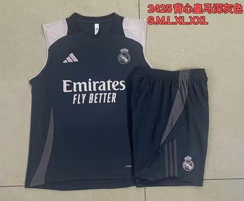 AAA Quality Real Madrid 24/25 Grey Soccer Training Sets