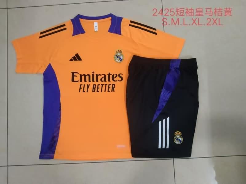 AAA Quality Real Madrid 24/25 Orange Soccer Training Sets