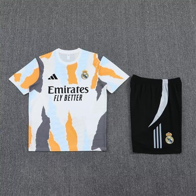 AAA Quality Real Madrid 24/25 White Soccer Training Sets 05