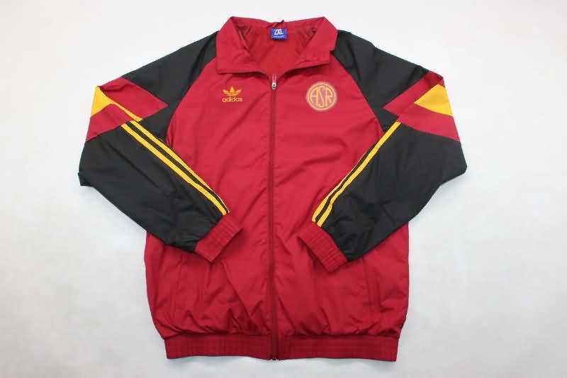 AAA Quality AS Roma 24/25 Red Soccer Windbreaker