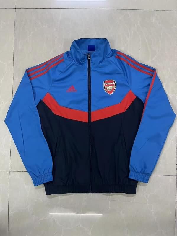 AAA Quality Arsenal 24/25 Blue Soccer Windbreaker