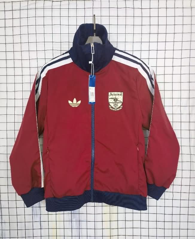 AAA Quality Arsenal 24/25 Red Soccer Windbreaker 02