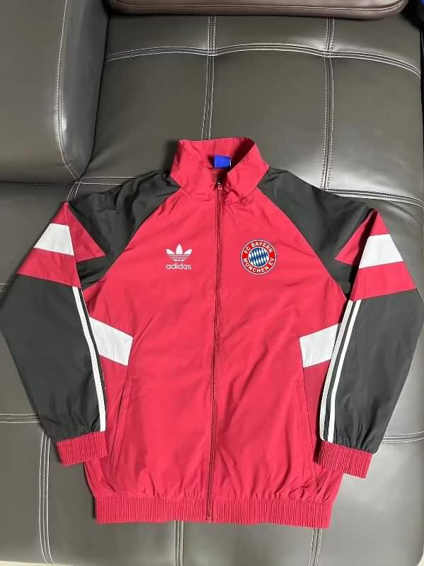 AAA Quality Bayern Munich 24/25 Red Soccer Windbreaker 02