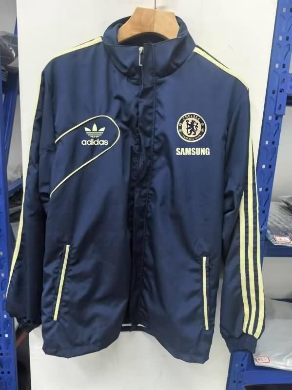 AAA Quality Chelsea 24/25 Dark Blue Soccer Windbreaker