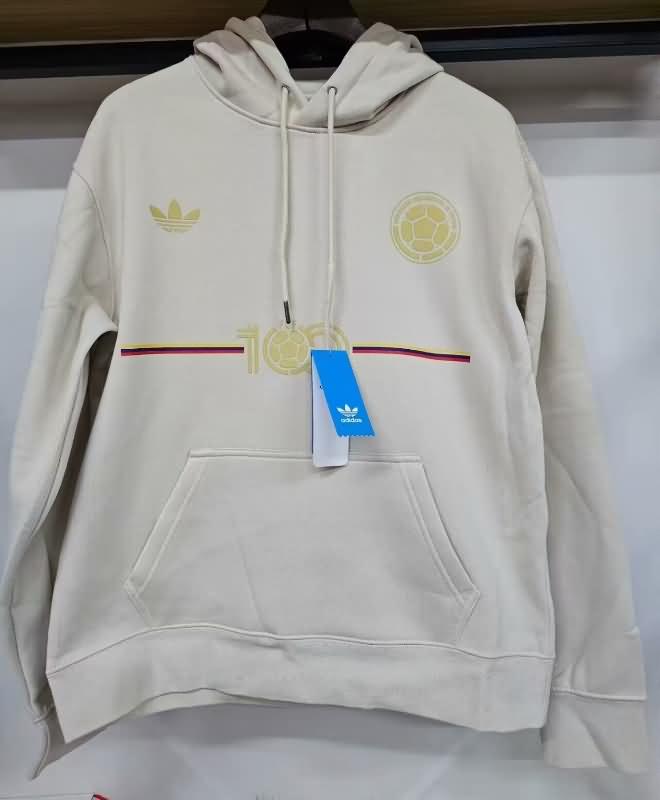 AAA Quality Colombia 100th Anniversary Cream Soccer Hoodies