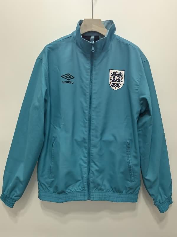 AAA Quality England 24/25 Green Reversible Soccer Windbreaker