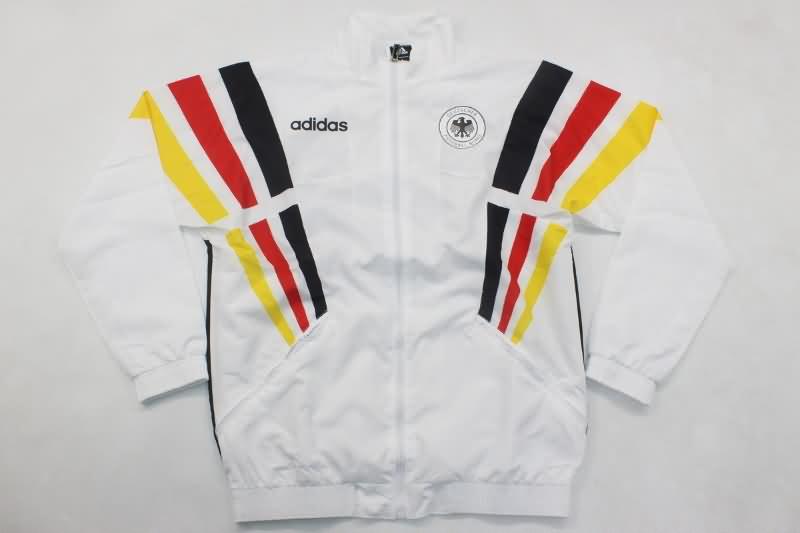 AAA Quality Germany 2024 White Soccer Windbreaker 02