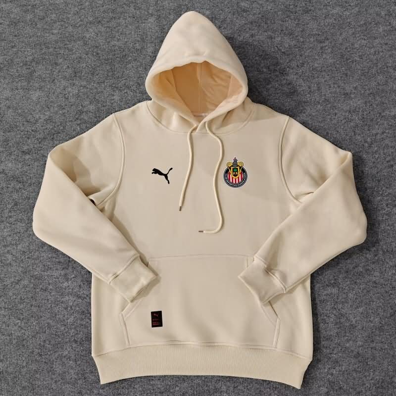 AAA Quality Guadalajara 2024 Cream Soccer Hoodies