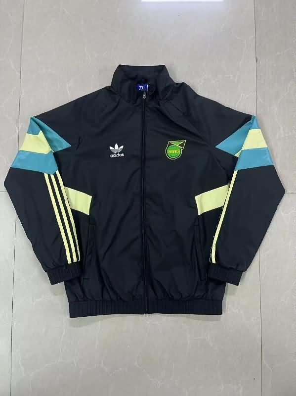 AAA Quality Jamaica 2024 Black Soccer Windbreaker