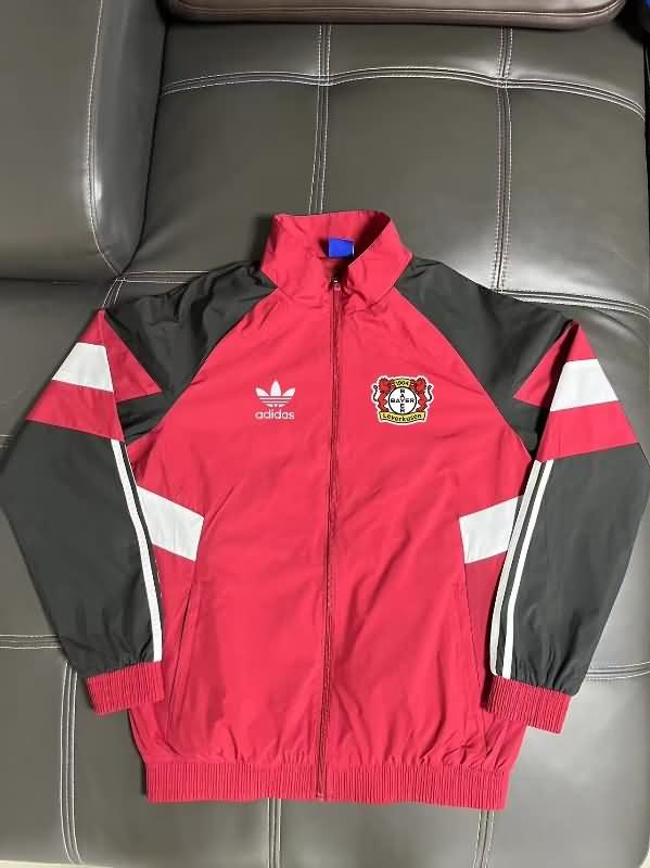 AAA Quality Leverkusen 24/25 Red Soccer Windbreaker