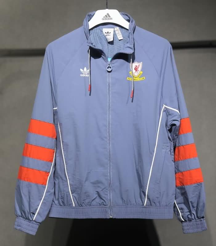 AAA Quality Liverpool 24/25 Grey Soccer Windbreaker