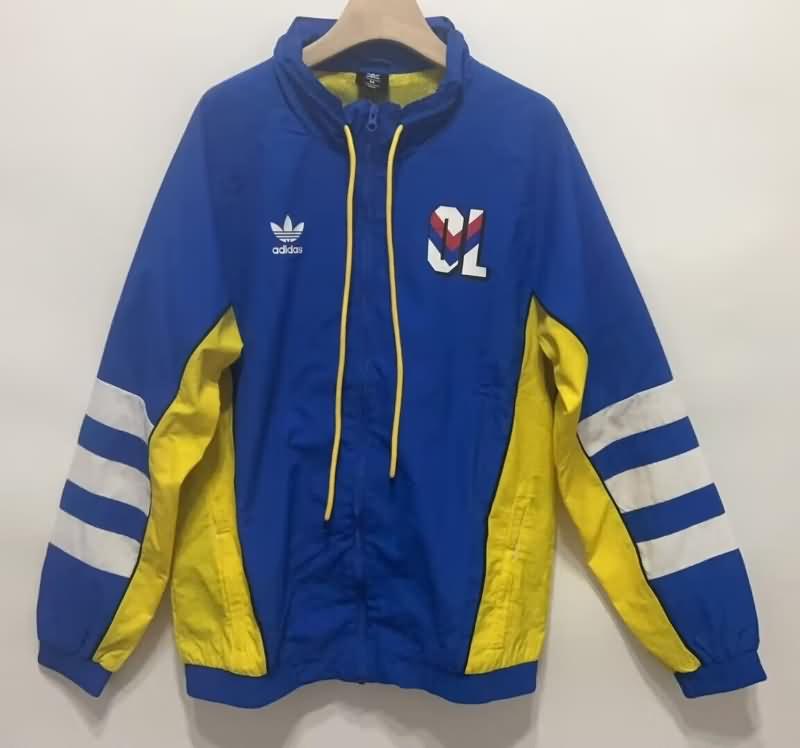 AAA Quality Lyon 24/25 Blue Soccer Windbreaker