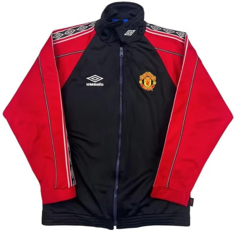 AAA Quality Manchester United 24/25 Black Soccer Windbreaker 04