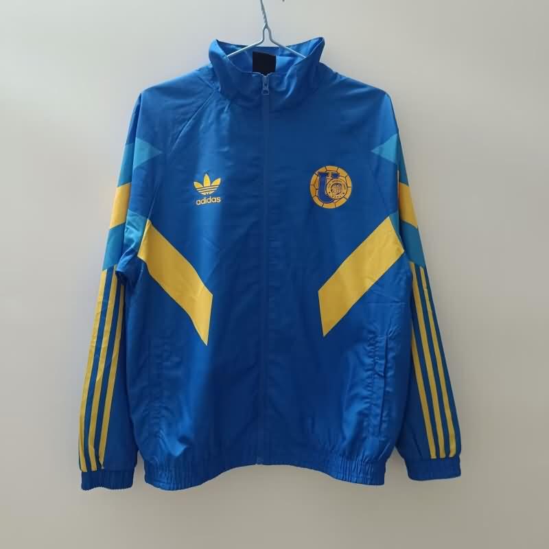 AAA Quality Tigres UANL 24/25 Blue Soccer Windbreaker