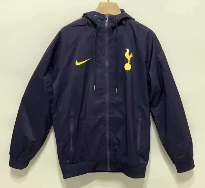 AAA Quality Tottenham Hotspur 24/25 Black Soccer Windbreaker