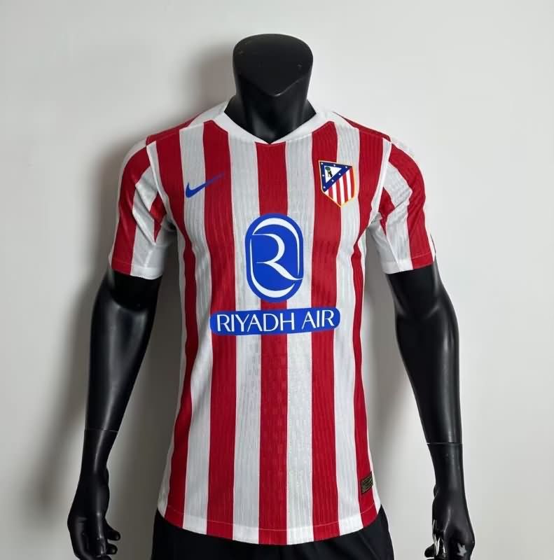 AAA Quality Atletico Madrid 25/26 Home Soccer Jersey (Player) Leaked