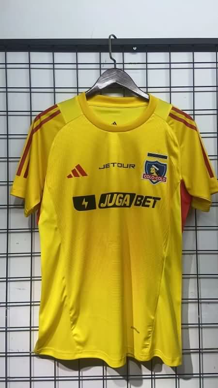 AAA Quality Colo Colo 2025 Goalkeeper Yellow Soccer Jersey AAA Quality Colo Colo 2025 Goalkeeper Yellow Soccer Jersey