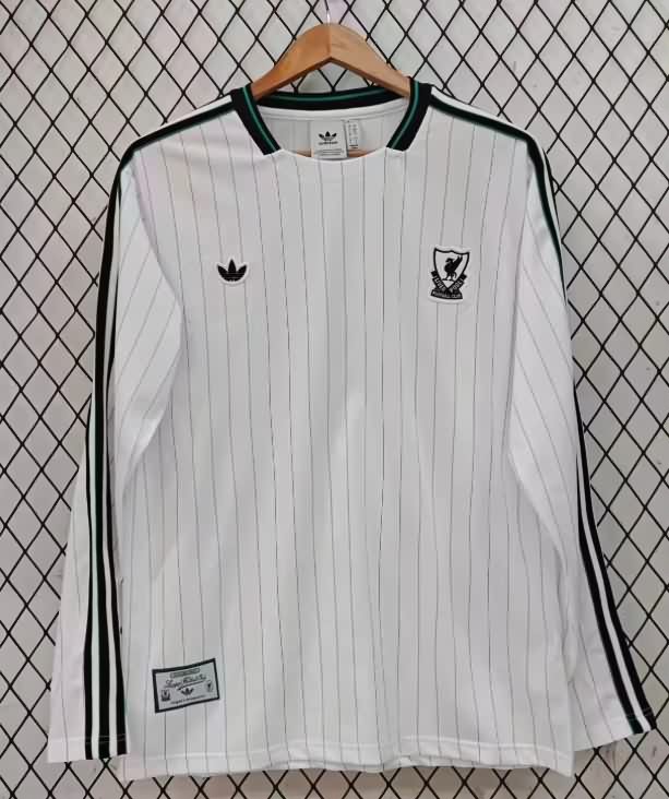 AAA Quality Liverpool 25/26 White Long Sleeve Soccer Jersey AAA Quality Liverpool 25/26 White Long Sleeve Soccer Jersey
