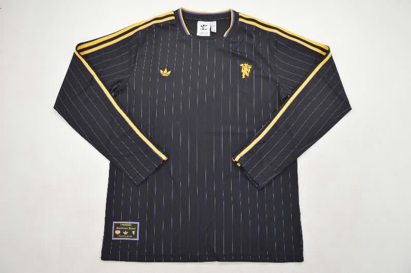 AAA Quality Manchester United 25/26 Black Long Sleeve Soccer Jersey AAA Quality Manchester United 25/26 Black Long Sleeve Soccer Jersey