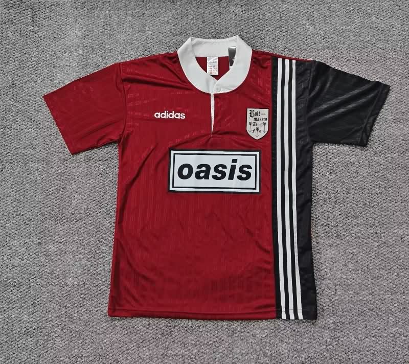 AAA Quality Oasis 1996 Red Soccer Jersey AAA Quality Oasis 1996 Red Soccer Jersey
