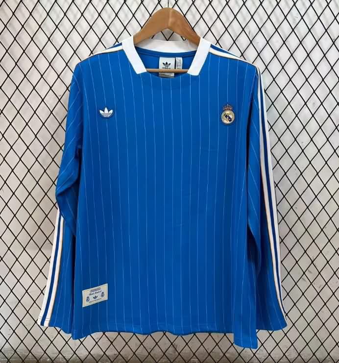 AAA Quality Real Madrid 25/26 Blue Long Sleeve Soccer Jersey AAA Quality Real Madrid 25/26 Blue Long Sleeve Soccer Jersey