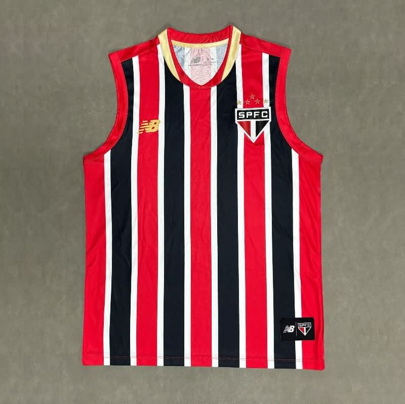 AAA Quality Sao Paulo 2025 Training Vest Soccer Jersey 04 AAA Quality Sao Paulo 2025 Training Vest Soccer Jersey 04